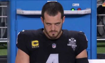 Blurred Derek carr meme template