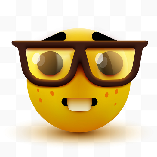 Nerd emoji Meme Template Piñata Farms The best meme generator and