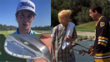 Blurred Will Zalatoris Happy Gilmore meme template