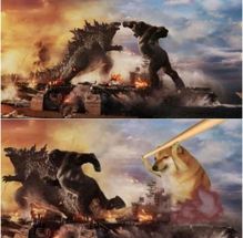 Kong Godzilla Doge meme