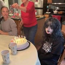 Goth girl birthday meme