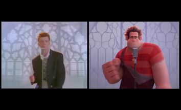 Blurred Double Rick Rolled meme template