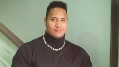 Blurred The rock turtleneck meme template