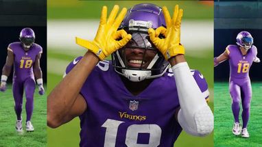 Blurred Justin jefferson meme template