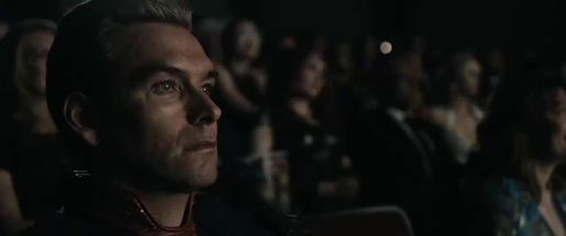 Blurred Homelander movie meme template