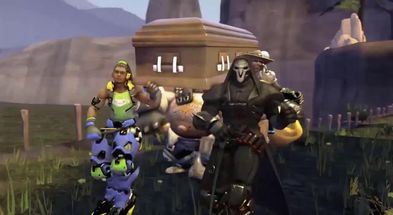 Blurred Overwatch RIP meme template