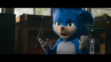 Blurred Sonic on the Movie Screams meme template