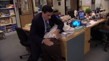 Blurred The Office Spanking meme template