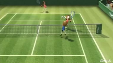 Blurred No u tennis meme template
