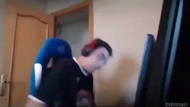 Blurred smash computer meme template