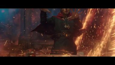 Blurred Dr strange spell meme template