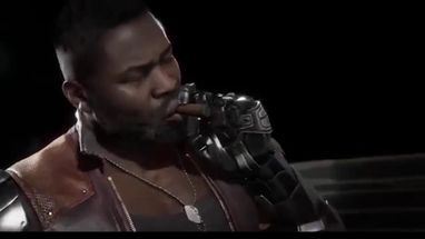 Blurred Mortal Kombat Jax Briggs cigar meme meme template