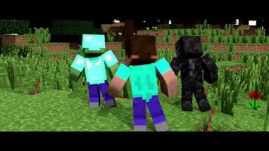 Blurred Minecraft dancing meme template