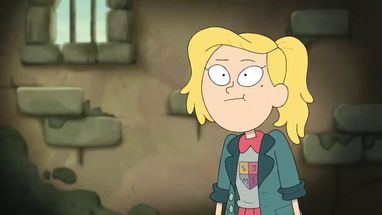 Blurred Disgusted Sasha Amphibia meme template