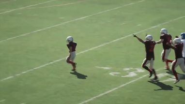 Blurred Child tackle meme template