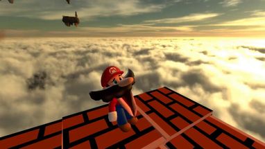 Blurred Mario Yeet meme template