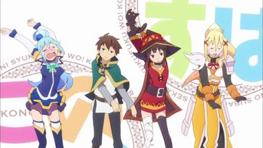 Blurred konosuba 2op meme template