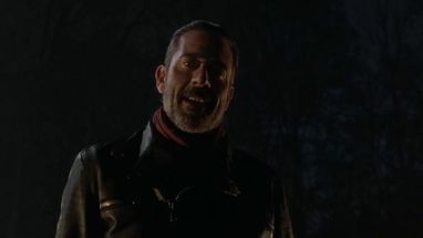 Blurred Negan Bat meme template
