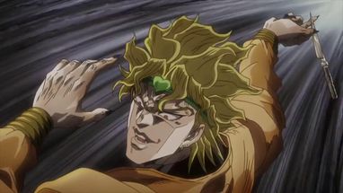 Blurred Dio Brando Muda Muda Muda meme template