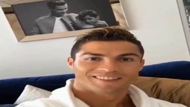 Blurred Ronaldo Drinking meme template