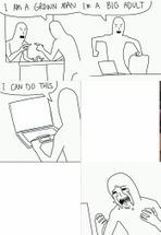 Blurred I'm a Grown Adult meme template