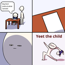 Yeet the child meme