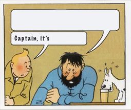 Blurred Tintin Captain Its meme template