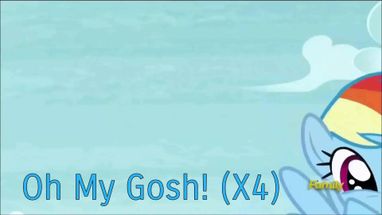 Blurred Rainbow Dash Oh My Gosh 2 MLP meme template