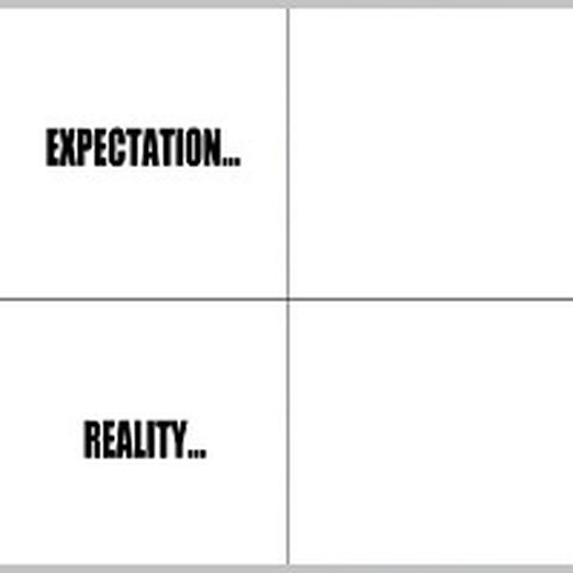 Expectation Vs Reality Meme Template