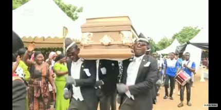 Blurred Dance Funeral meme template