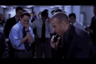 Blurred boiler room call meme template