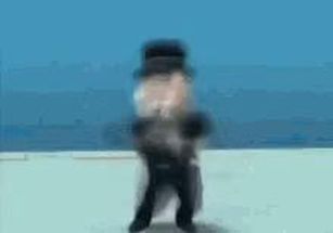 Blurred mr monopoly fast dance meme template