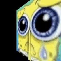Blurred spongebob sad gif meme template