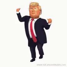 Blurred Donald Trump Dance meme template