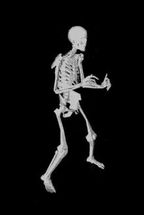 Blurred Skeleton dancing meme template