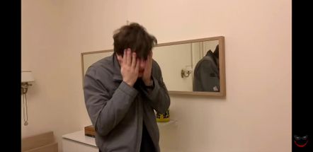 Blurred Angry Russian Guy meme template