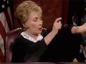 Blurred Judge Judy Waiting meme template