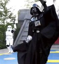 Blurred star wars dance meme template
