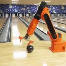 Blurred Robot bowling gif template meme template