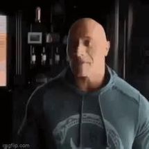 Blurred rock explaining meme template