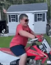 Blurred Kid on bike meme template