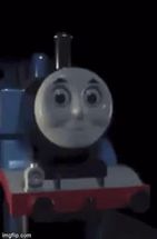 Blurred Thomas the Cursed Engine meme template