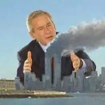 Blurred Bush 9/11 meme template