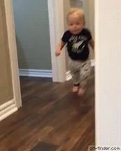 Blurred Baby run meme template