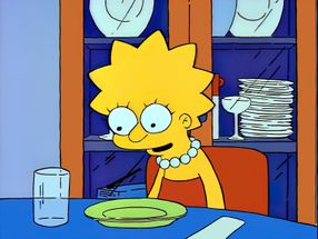 Blurred Lisa Simpson Plate meme template