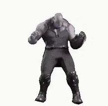 Blurred thanos dancing meme template