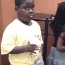 Blurred kid awkward meme template