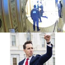 Josh Hawley Running Away meme