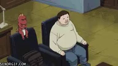 Blurred Fat anime man runs meme template