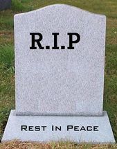 RIP headstone meme